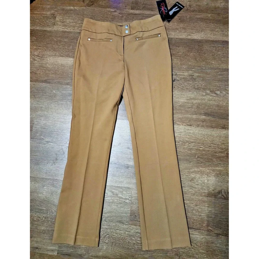 Rekucci Women's‎ Secret Figure Pull-On Knit Straight Pant w/Tummy Control